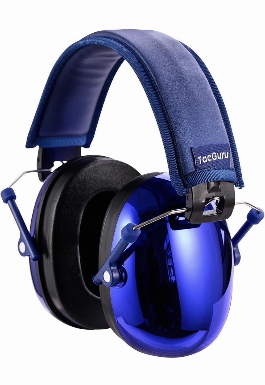TacGuru 130 - Kids Ear Protection Earmuffs, One Size for 3-16 Yr Old Blue
